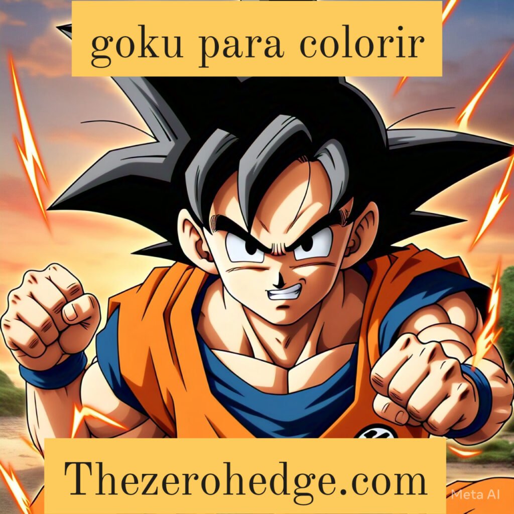 Goku Para Colorir
