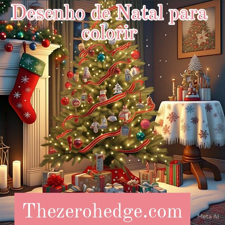 Desenho de Natal para colorir