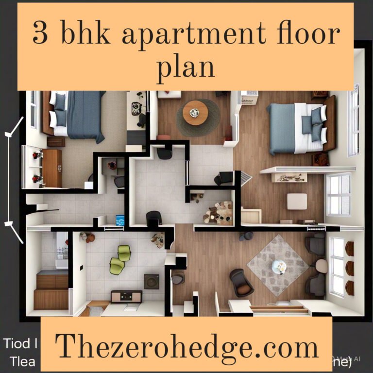 3 BHK Apartment Floor Plan